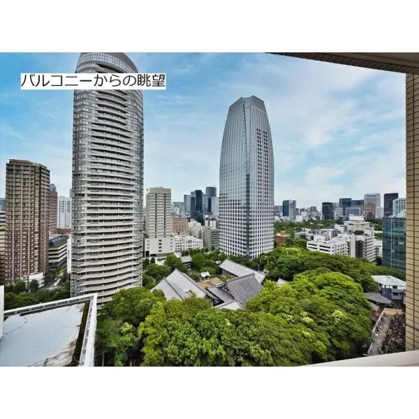 パークコート虎ノ門愛宕タワー バルコニーからの眺望