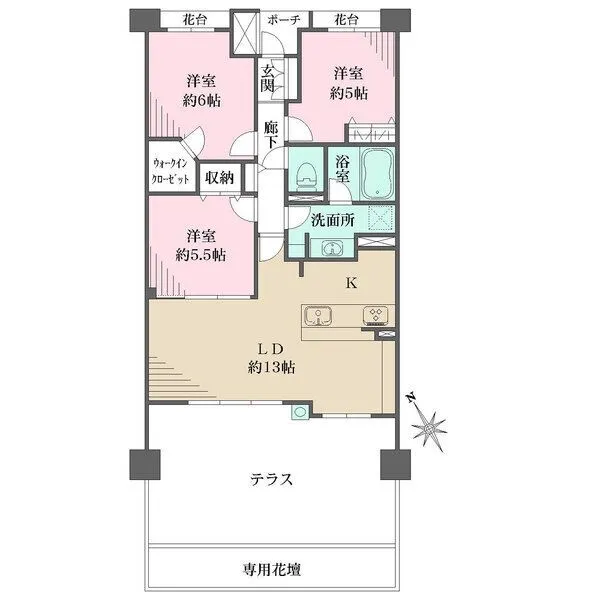 パークフォリア青葉台つつじが丘レジデンス 間取図