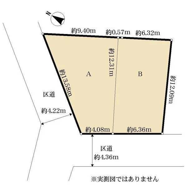 品川区二葉3丁目 対象物件はAです。