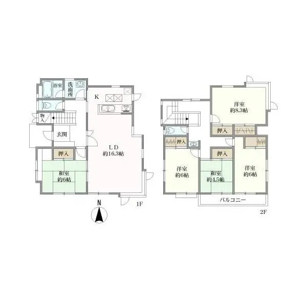 横浜市旭区中白根4丁目 間取図