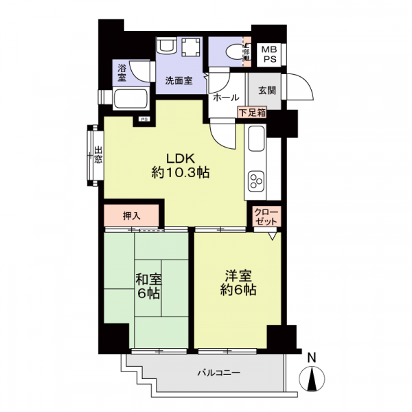 グレーシアス堀川 間取図