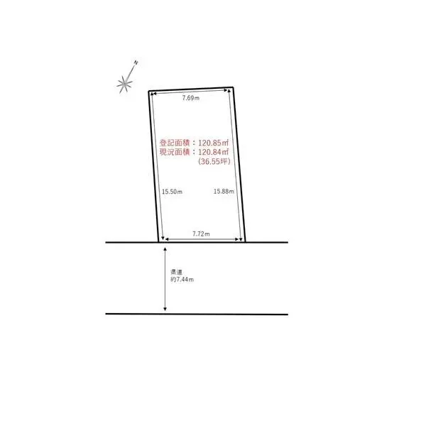 八潮市緑町１丁目 区画図