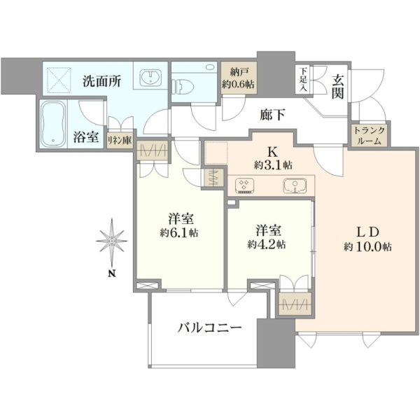 ザ・レジデンス三田 間取図