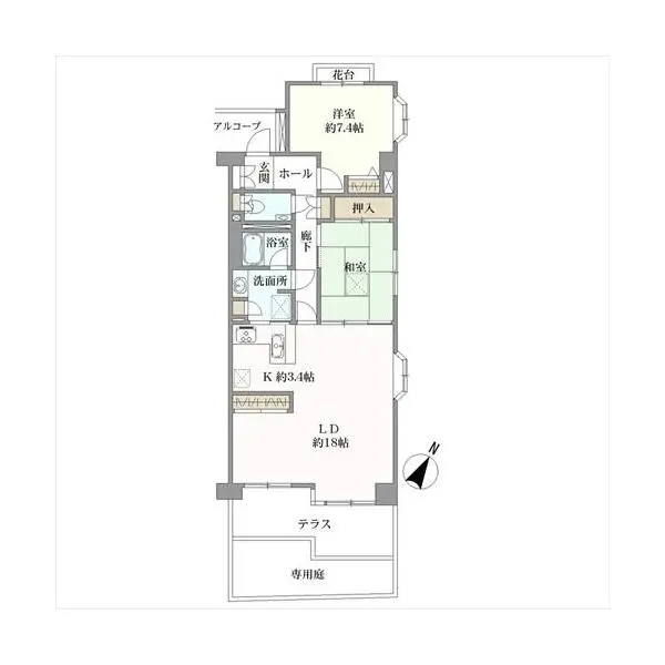 西浦和スカイマンション 間取図