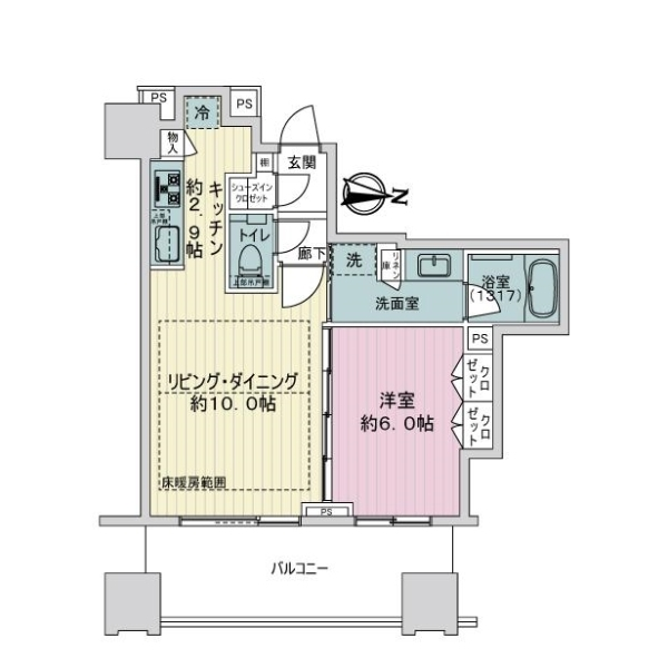 シティタワー名古屋久屋大通公園 間取図