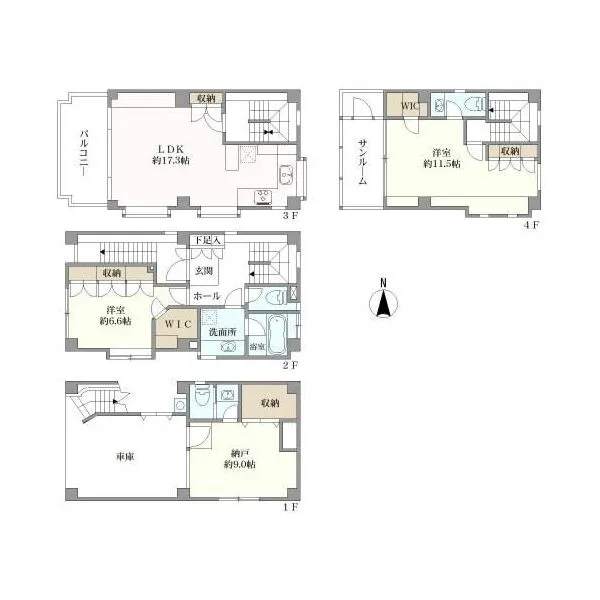 新宿区下落合３丁目 間取図