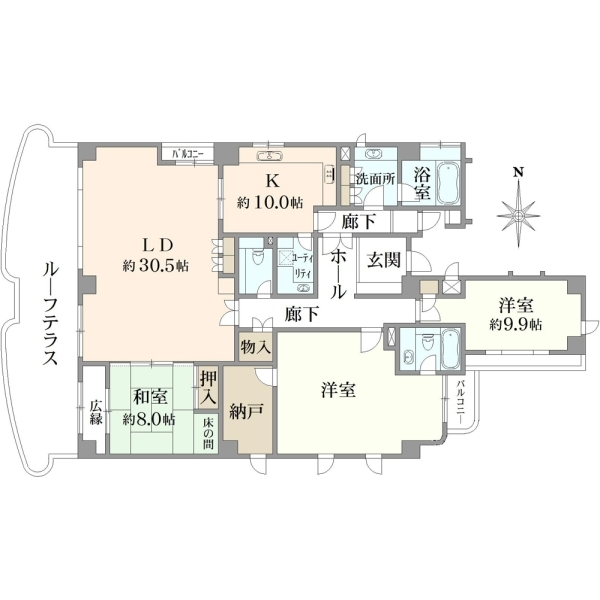 ボンラトーネ京都御所南 間取図