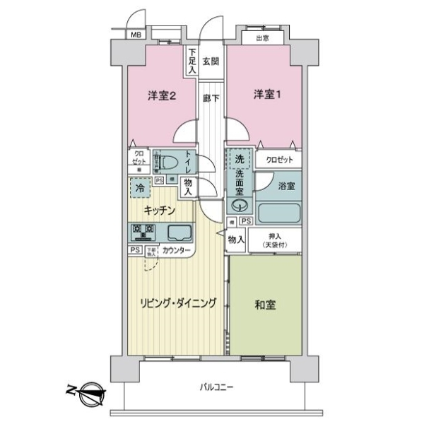 レクセルプラザ松原団地 間取図