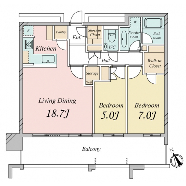 スカイズ　タワー＆ガーデン 間取図