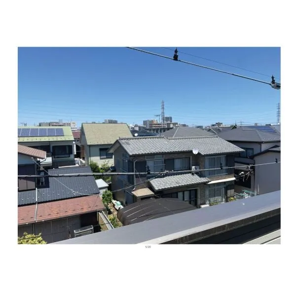 厚木市南町 3階南側バルコニーからの眺望