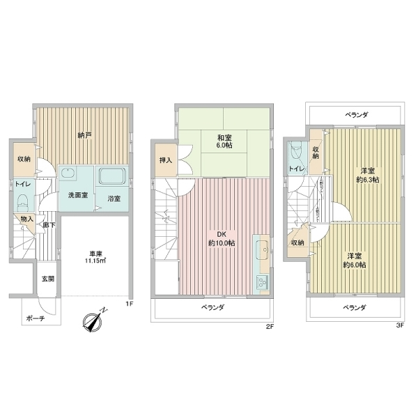 川崎市中原区上平間 間取図