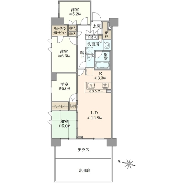 オハナ船橋習志野台 間取図