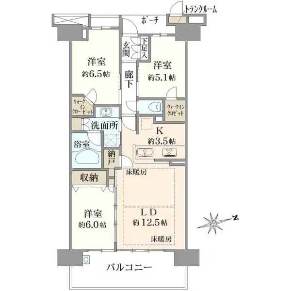 プラウド船橋五街区 間取図