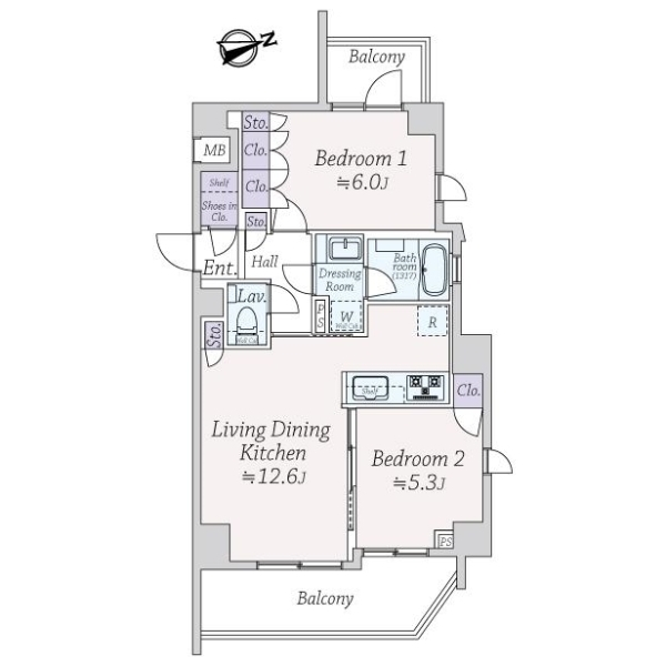 アージョ早稲田 間取図