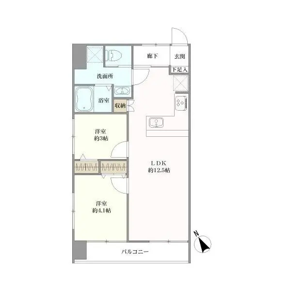 四谷御苑マンション 間取図