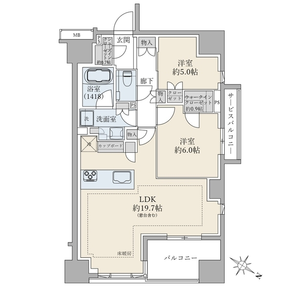 ザ・マジェスティコート目黒 間取図