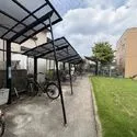 瀬谷ハイツC 屋根付き駐輪場（72台収容可能）