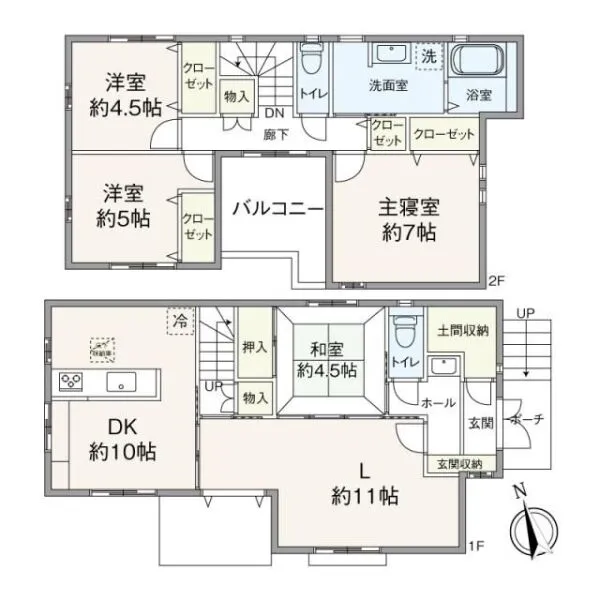 長久手市市が洞２丁目 間取り図