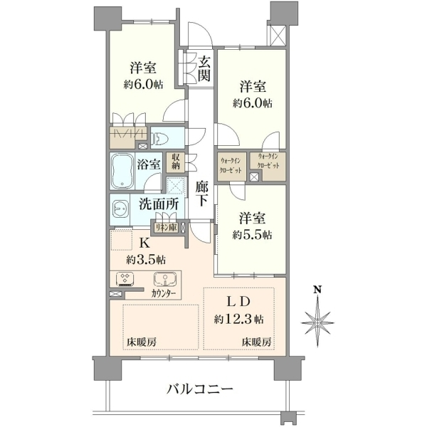 レーベン青砥ＬＩＣＥＬＴ 間取図