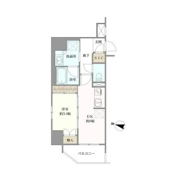 プレサンスロジェ名古屋駅ＧＡＴＥ　ＦＲＯＮＴ 間取図