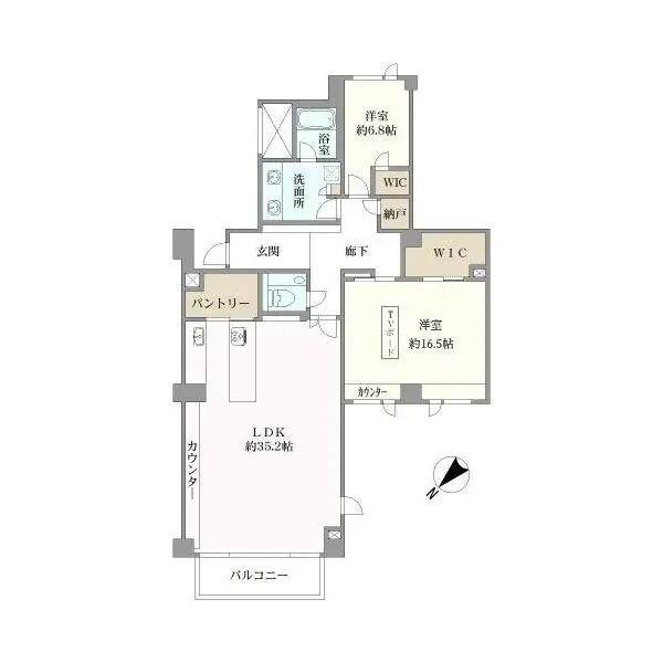 クレストコート砂土原 間取図
