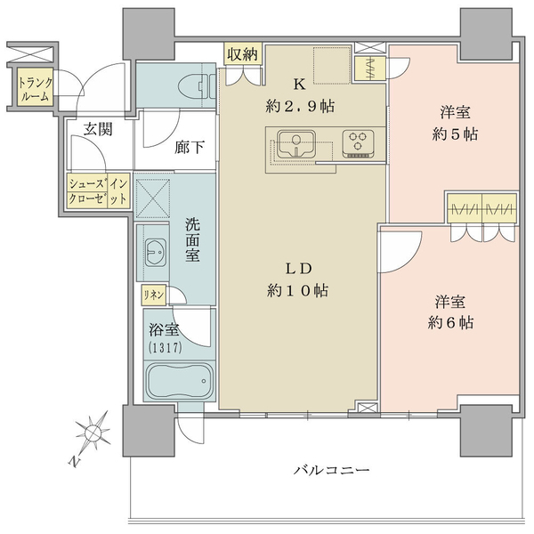 ブリリア有明シティタワー 間取図