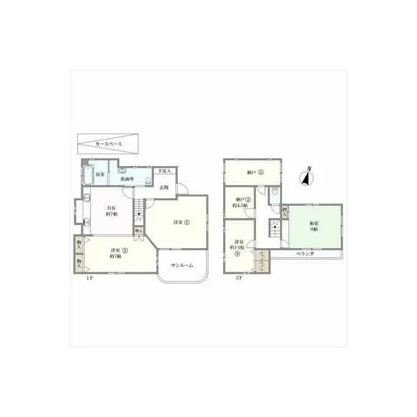 豊中市上野西４丁目 間取り図