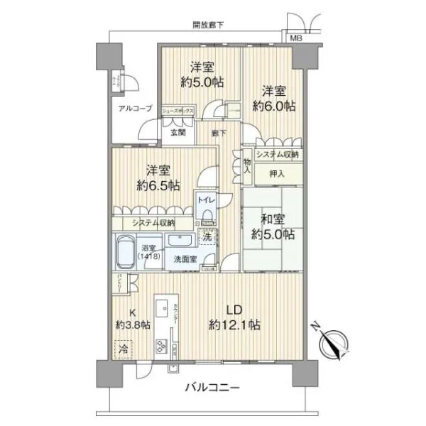 セントハート藤が丘 間取り図
