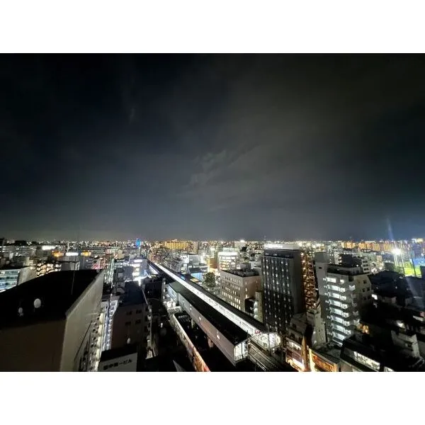 ライオンズステーションプラザ西葛西 スカイデッキからの夜景（眺望は永続的に保証されるものではありません。）