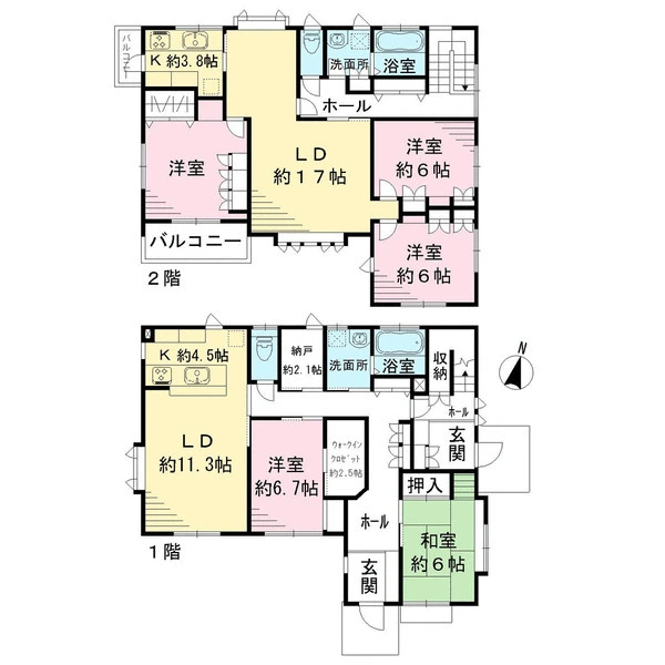 さいたま市中央区下落合３丁目 間取図