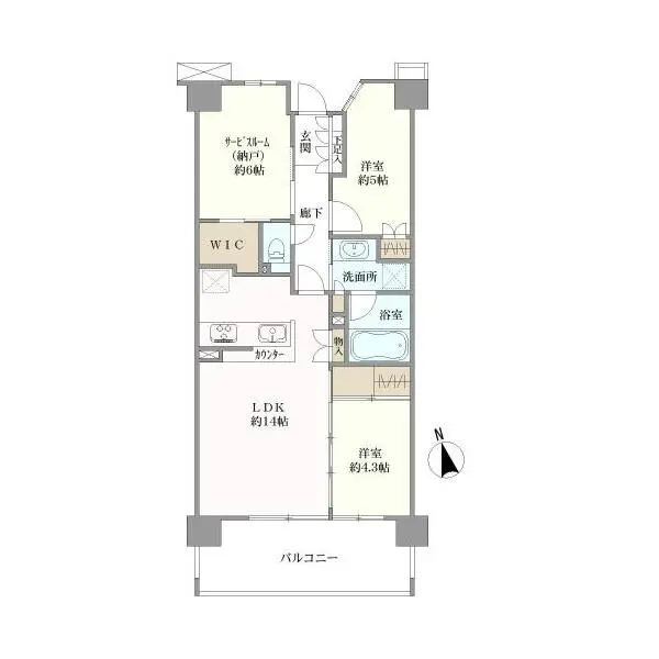 メイツ一橋学園ＳＵＩＴＥ 間取図