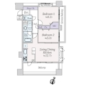 ライオンズグローベル桜新町 間取図