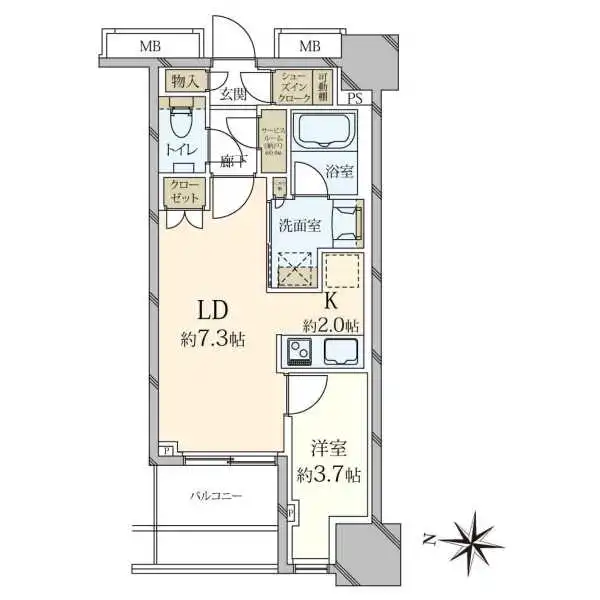 プラウドタワー亀戸クロスゲートタワー 間取図
