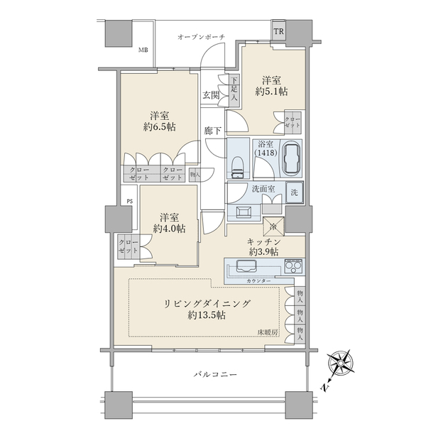 ブリリア有明スカイタワー 間取図