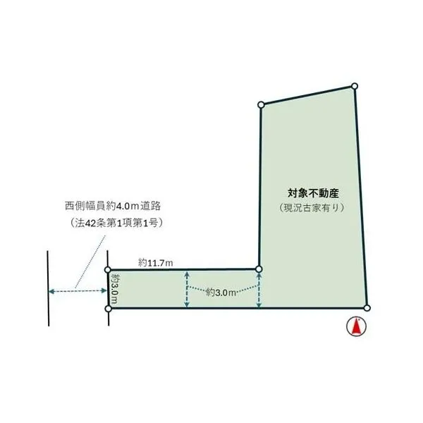 東大和市南街５丁目 敷地図