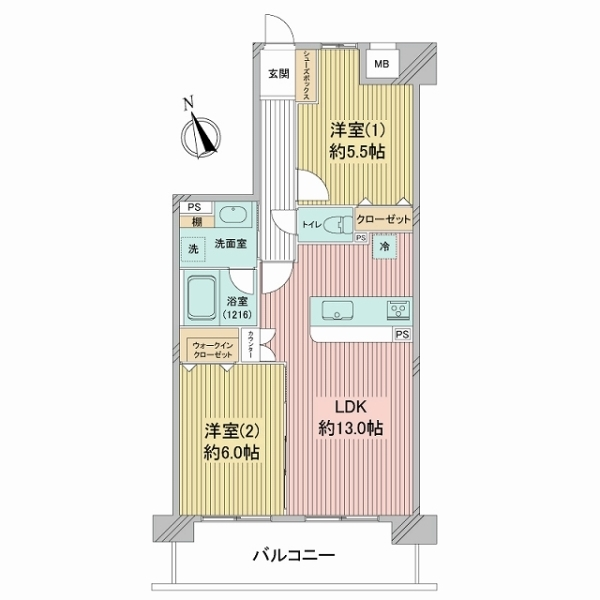 ウインベルコーラス相模原 間取図
