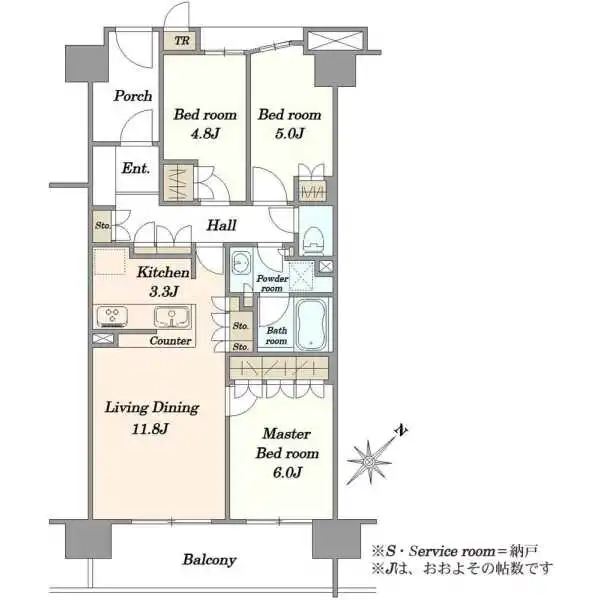 オーベル葛西ベイパークス 間取図