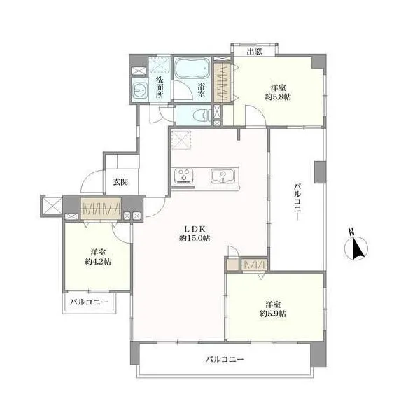 リバティ名駅 間取り図