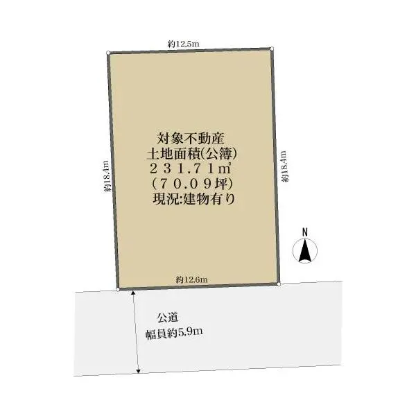 京都市左京区田中春菜町 間取図