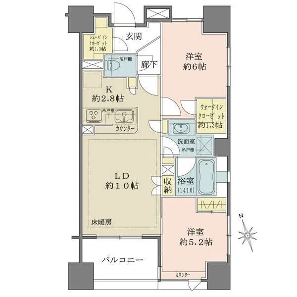 ザ・パークハウス浅草橋西レジデンス 間取図