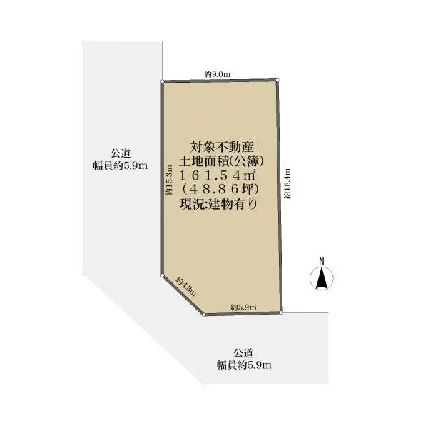 京都市左京区田中春菜町 間取図