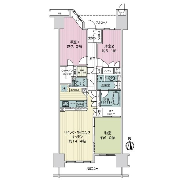 東京ビューマークス 間取図