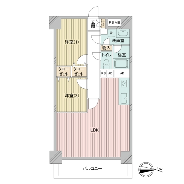 ウインザーハイム南砂 間取図