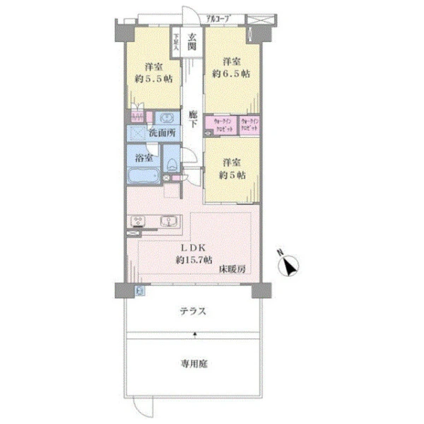 ノブレス日吉ＷＥＳＴ 間取図