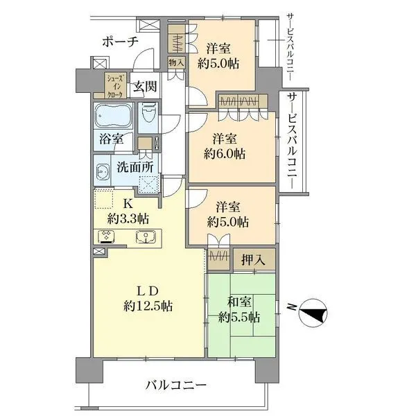 レーベン柏クリスタルアイルソラテラス 間取図