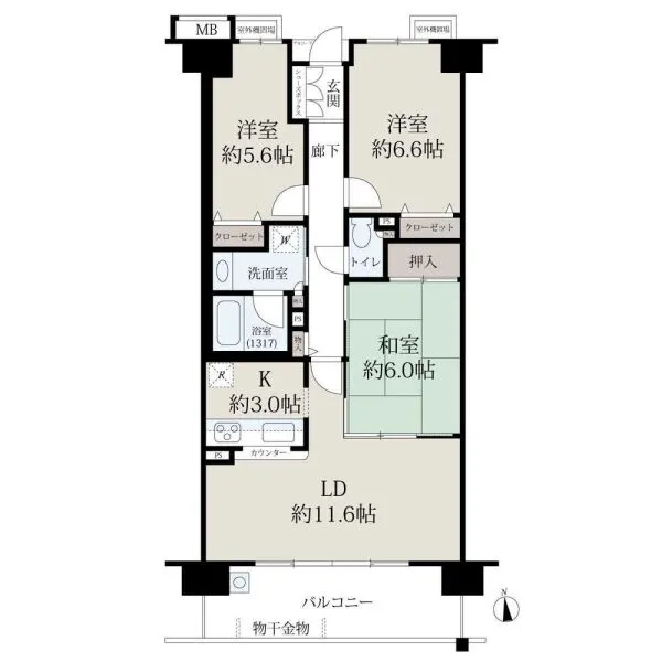 グレーシィ石山 間取図