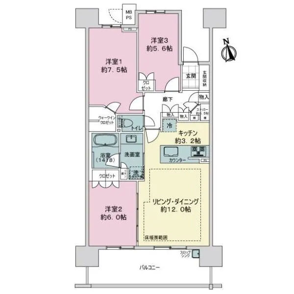 ライオンズプレティナレジデンス 間取図