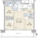 ＢｒｉｌｌｉａＴｏｗｅｒ箕面船場ＴＯＰ　ＯＦ　Ｔ… 間取図