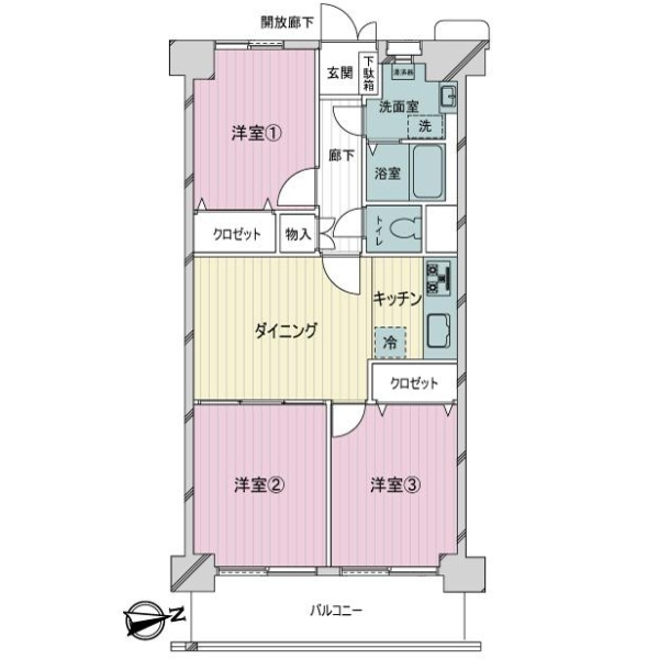 飛鳥山スカイハイツ 間取図