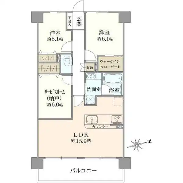 プライムスクエア―梅島 間取図